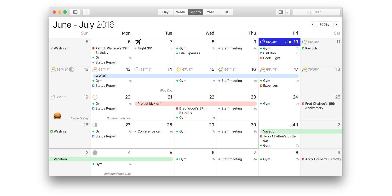 best shared calendar app for mac